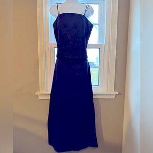 Vintage formal/semi formal 2 piece dress with beading detail